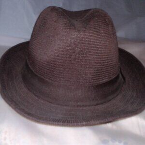 Mantles by Hudson's Bay Company brown polyester fedora size large